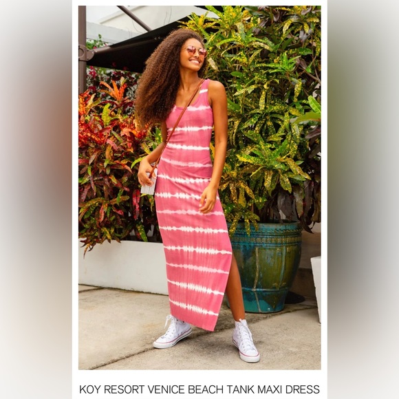 Koy Resort blue tank maxi dress - Picture 3 of 7